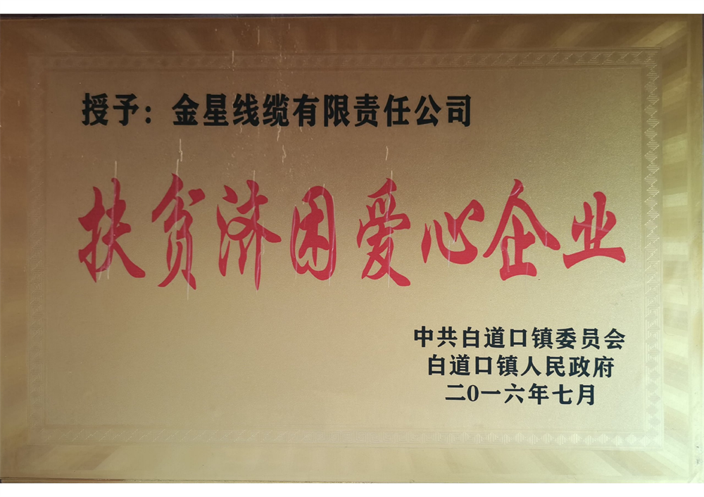 扶貧濟困愛心企業